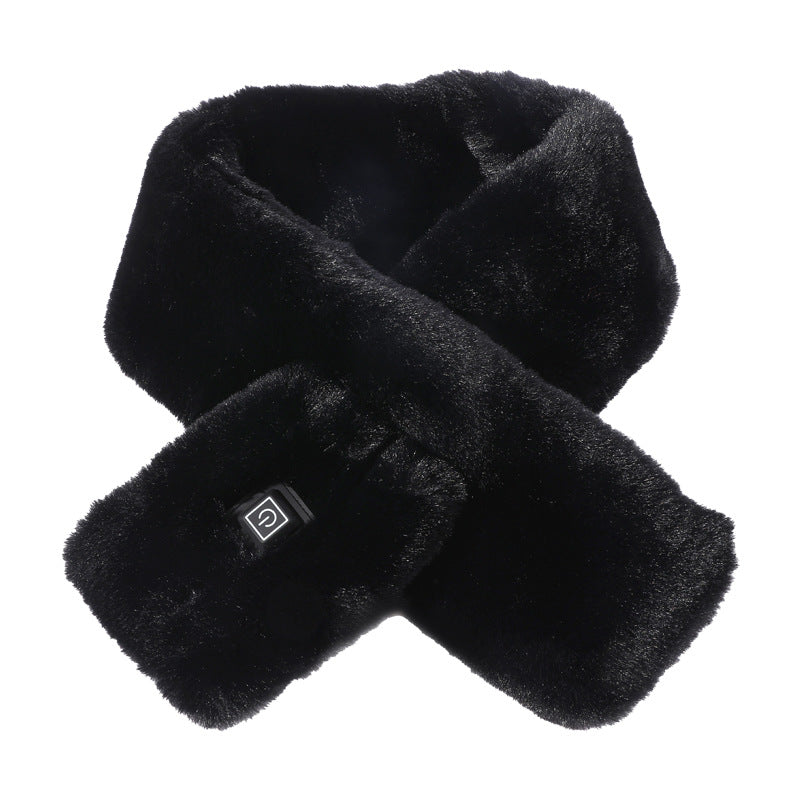 Écharpe chauffante USB noire