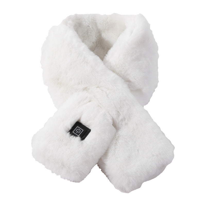 Écharpe chauffante USB blanche