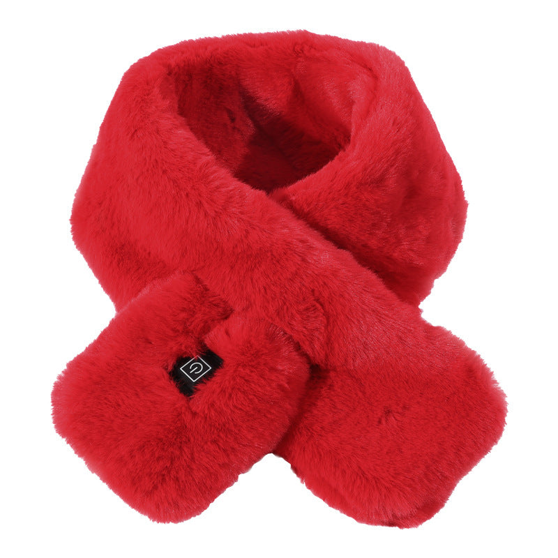 Écharpe chauffante USB rouge